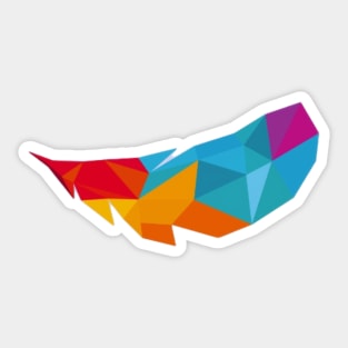 Rainbow Feather Sticker